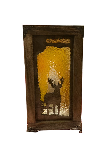 Handcrafted Custom Designed Lamp- Buck/Deer Silhouette