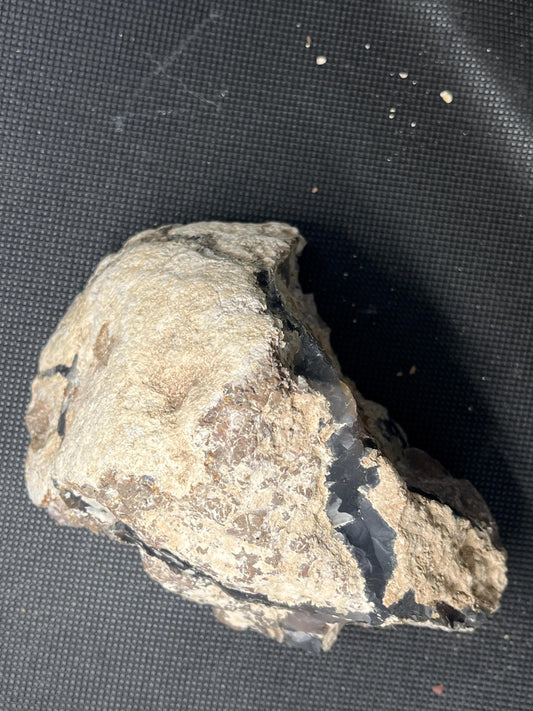 North Ankara Turkish Agate-Thunder Egg- UV reactive Pseudomorph 1.37lbs