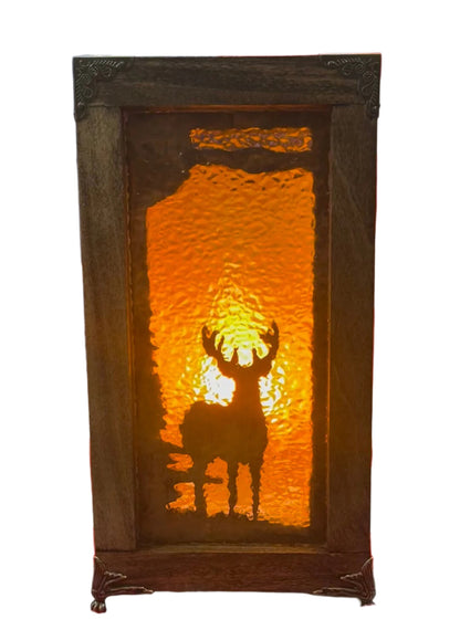 Handcrafted Custom Designed Lamp- Buck/Deer Silhouette