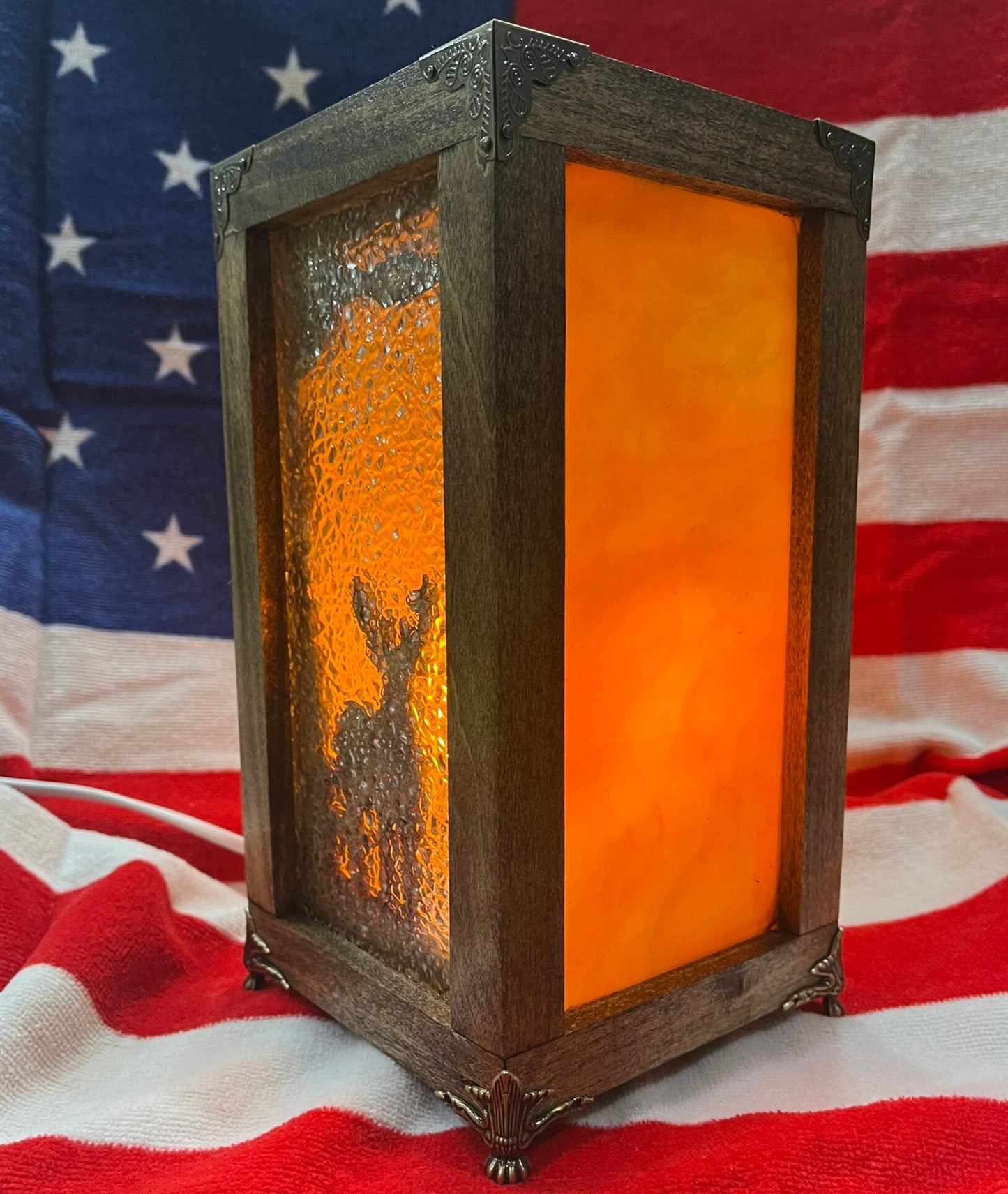 Handcrafted Custom Designed Lamp- Buck/Deer Silhouette