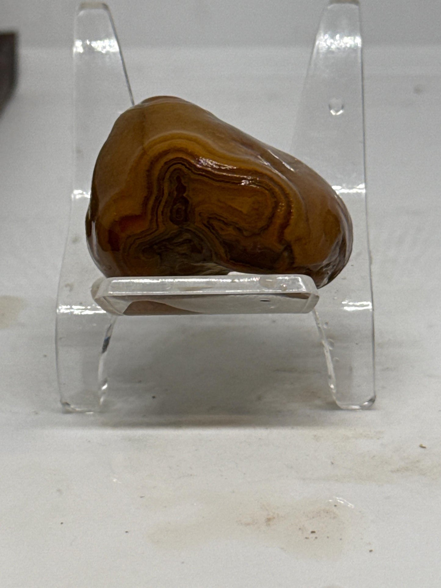 Tiger Eye Flame – 1 oz Mississippi Agate with Deep Eye and Swirling Bands
