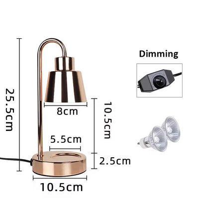 Modern Retro Electric Candle Melt Warmer Table Lamp Light Dimmable w/Bulbs Safe