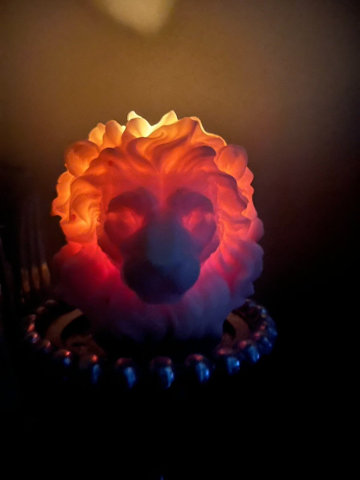 The Mane Event - Lionhead Candle Solid Wax Status Piece